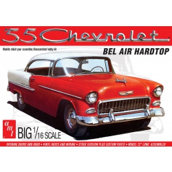 Model Plastikowy - Samochód 1:16 1955 Chevy Bel Air Hardtop - AMT1452